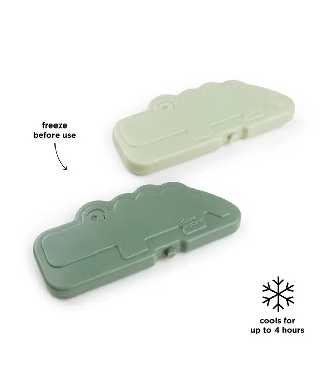 Done by Deer Cooling element 2-pack Croco Green