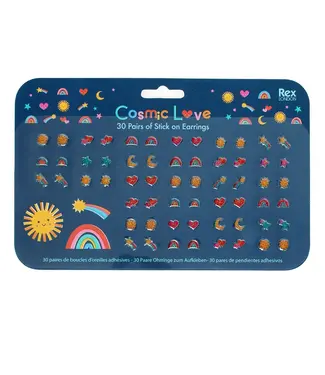 Plak oorbellen - Stickertjes Cosmic Love