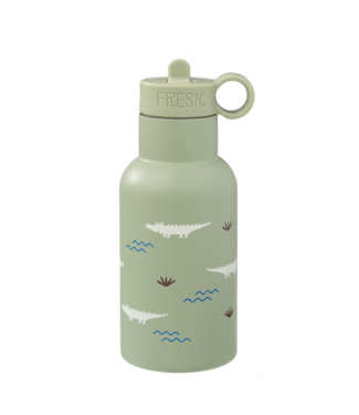 Fresk Fresk Nordic Thermosfles met twee doppen Crocodile, 350 ml dubbelwandig roestvrij staal