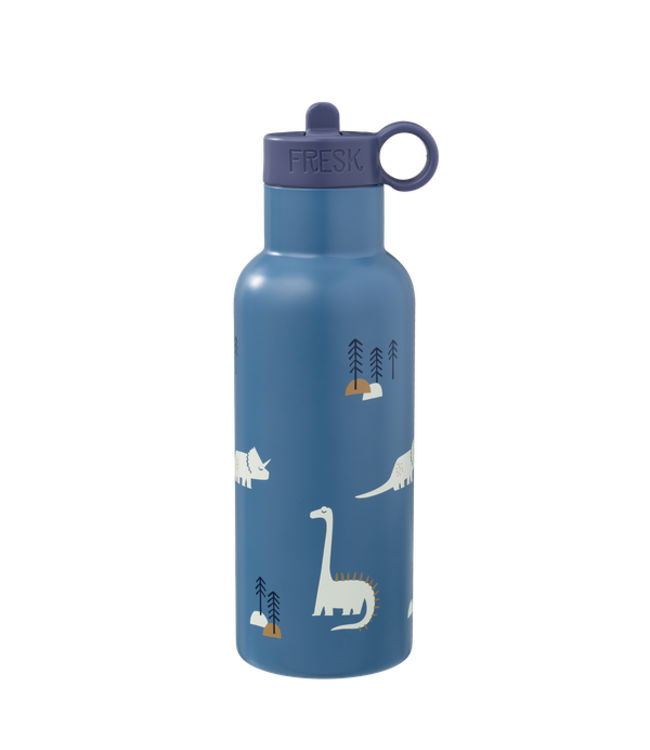 Fresk Fresk Nordic Thermosfles met twee doppen Dino, 500 ml dubbelwandig roestvrij staal