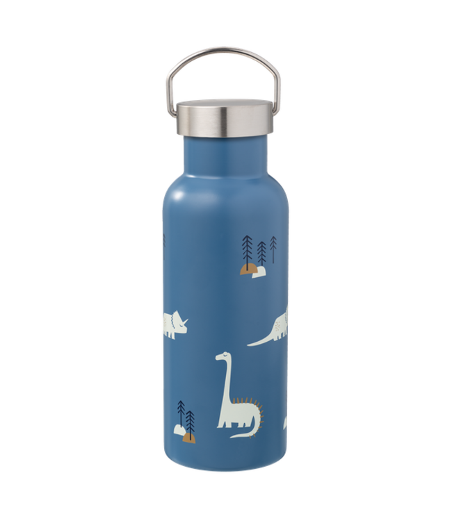 Fresk Fresk Nordic Thermosfles met twee doppen Dino, 500 ml dubbelwandig roestvrij staal