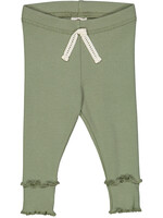 Muesli Cozy me rib leggings baby - GOTS Katoen Poetry Green