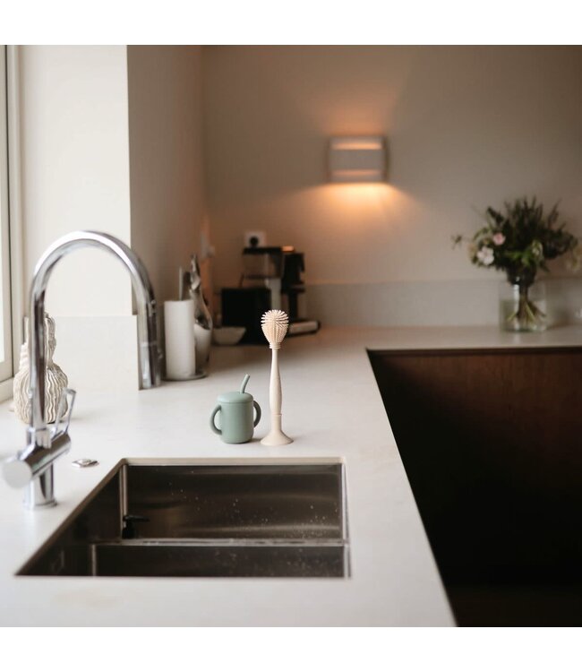 Mushie Siliconen flessen borstel - Shifting Sand