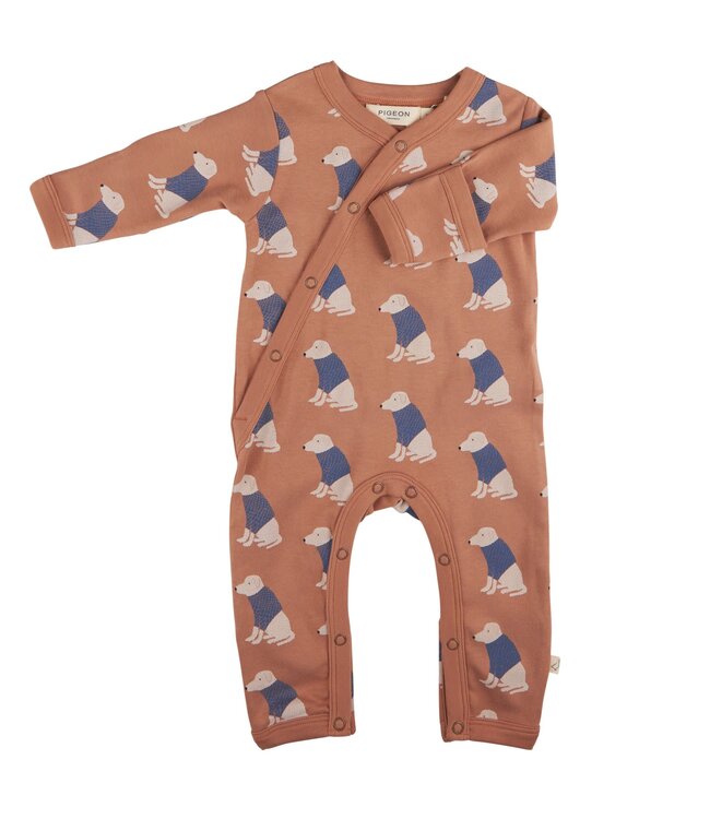 Pigeon Boxpakje met overslag GOTS Katoen Labrador Macaroon