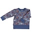 Pigeon Floral Sweatshirt Gots Meadow Night Blue