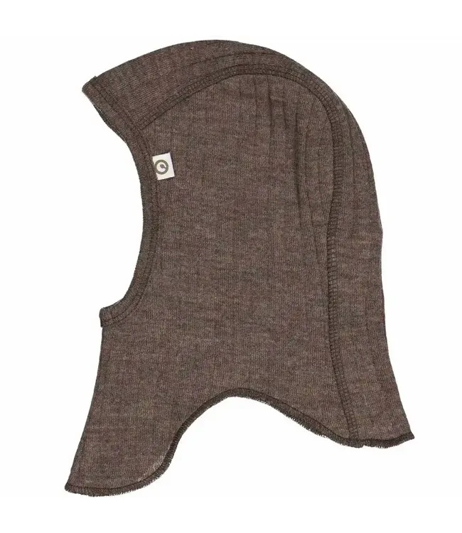 Muesli Woolly Rib balaclava Walnut melange
