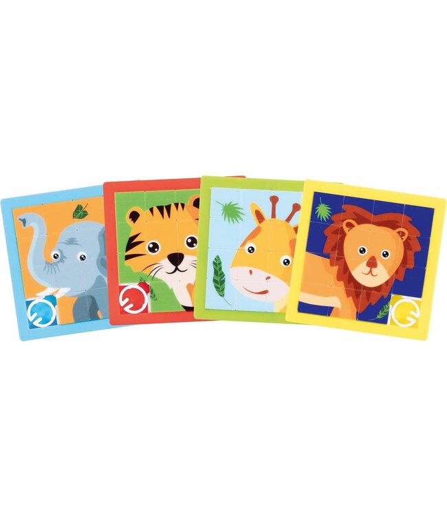 Schuifpuzzel Afrikaanse dieren assorti - p.s.
