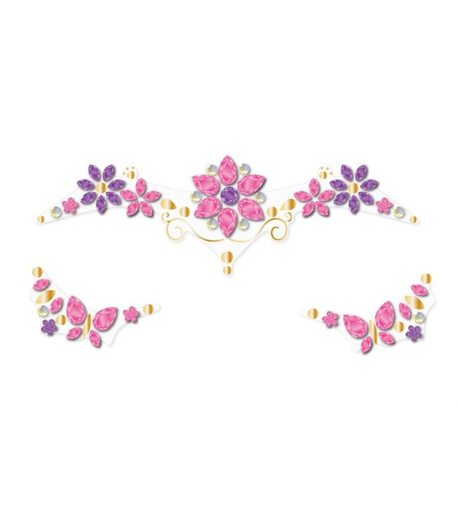 Gezichts stickertjes - Flowers