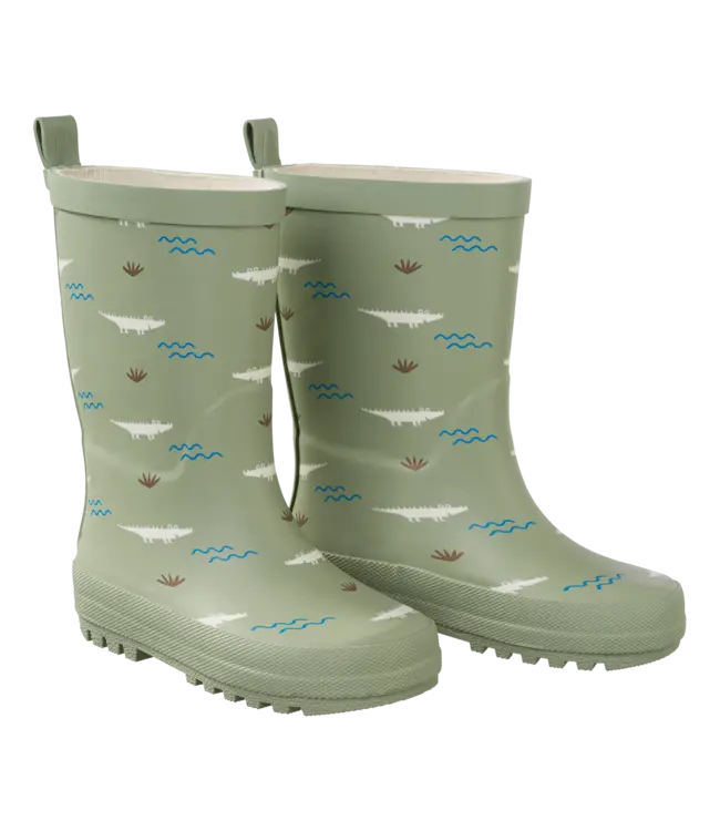 Fresk Regenlaarzen Natuurrubber Crocodile