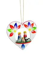Titicaca Fairtrade Kerststal in hart - Fair Trade from Peru