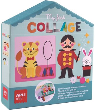 Mijn eerste collage met vilt