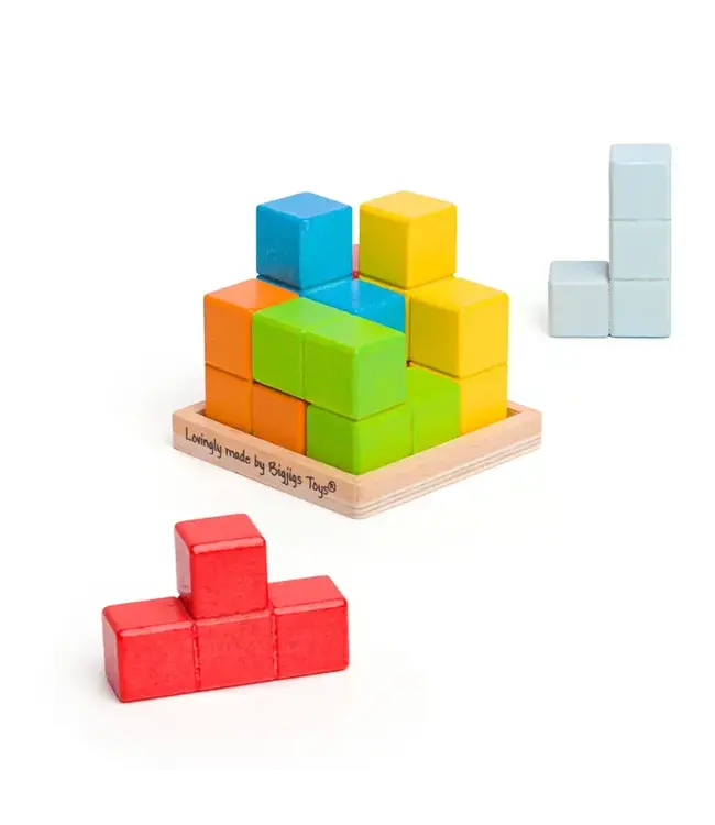 Kubus puzzel hout