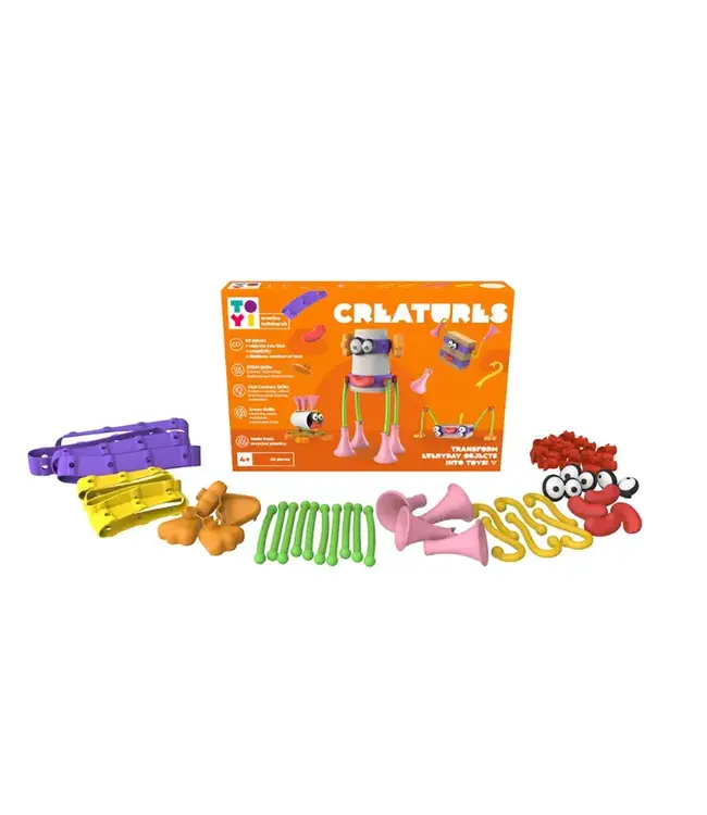 Creatures Character Building Kit - gerecycled plastic
