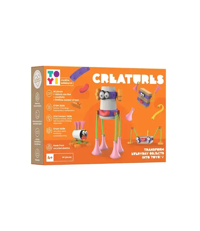 Creatures Character Building Kit - gerecycled plastic