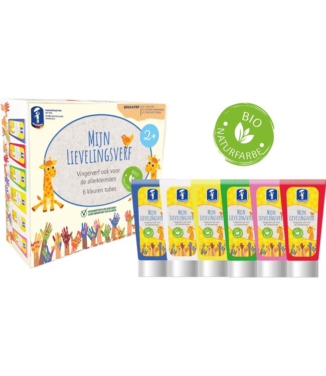 Mijn Lievelingsverf 6 x 75 g - Bio - Natuurlijke kleuren