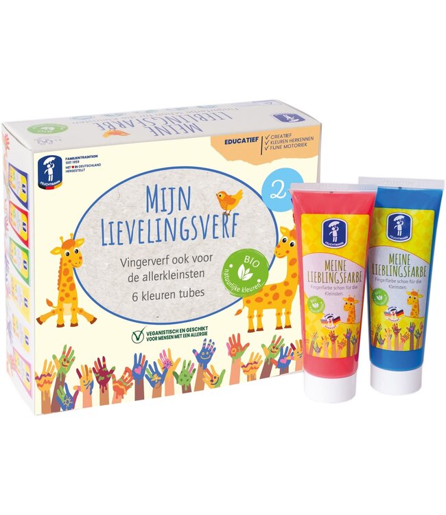 Mijn Lievelingsverf 6 x 75 g - Bio - Natuurlijke kleuren