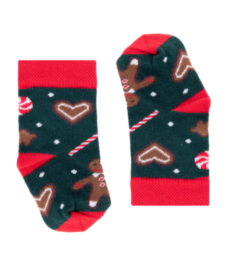 Kerst Gingerbreads Sokken - geproduceerd in Europa
