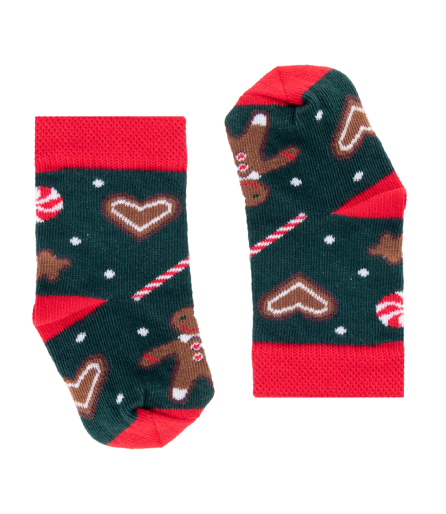 Kerst Gingerbreads Sokken - geproduceerd in Europa