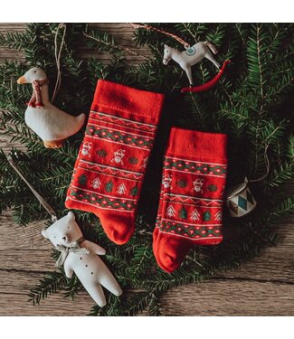 Kerst Elves Sokken - geproduceerd in Europa
