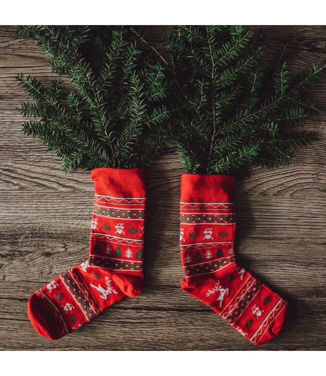 Kerst Elves Sokken - geproduceerd in Europa