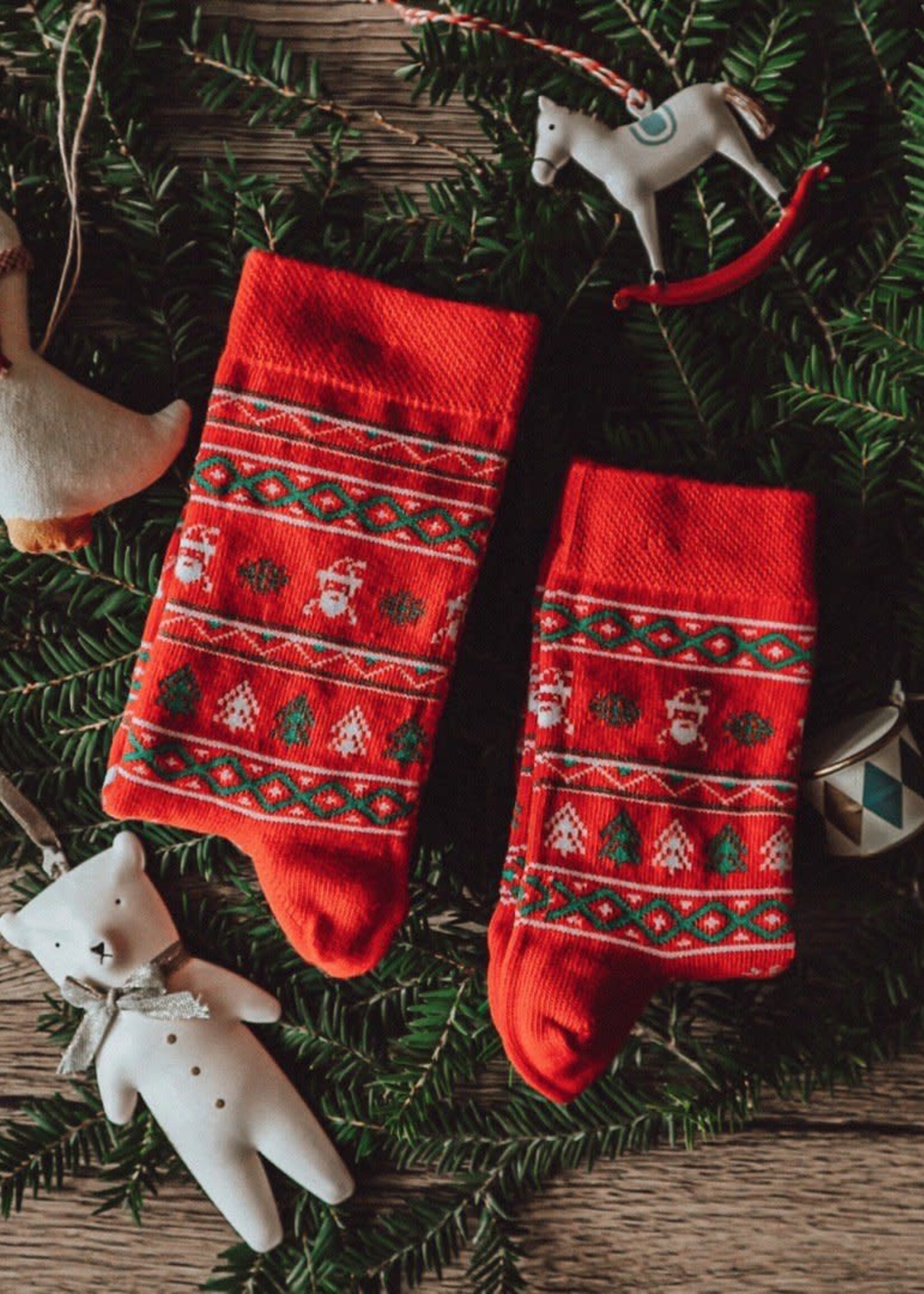 Kerst Elves Sokken - geproduceerd in Europa