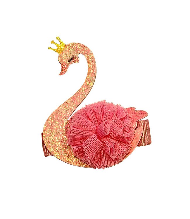 Teddy's Alligator clipje Roze Zwaan