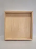 Houten bak (25x25x5) - sensorisch spelen