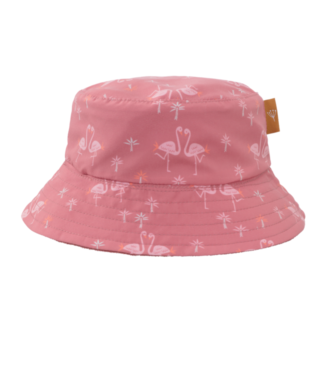 Fresk UV Bucket hat Reversible Flamingo - recycled Nylon