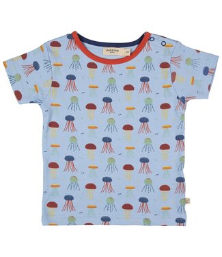 Pigeon Short sleeve T-shirt GOTS katoen  -  Jellyfish Multi