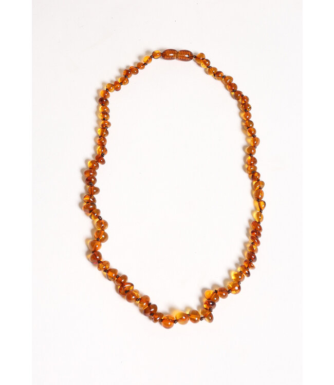 Alwero Coni Kids barnsteen ketting 38 CM - Cognac