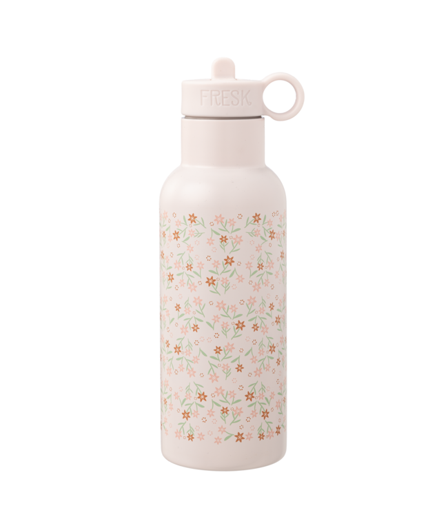 Fresk Fresk Nordic Thermosfles met twee doppen Garden Flowers, 500 ml dubbelwandig roestvrij staal