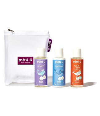 Mini ü Travel Kit - Vegan Shampoo, Conditioner & Hair-Body Wash