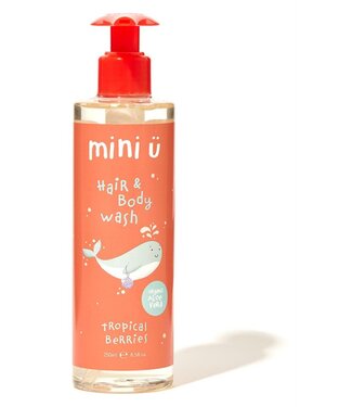 Mini ü Hair & body wash Honey Cream - Vegan - 250 ml