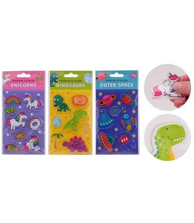 Johntoy Raamstickers Space - Herbruikbaar