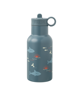 Fresk Fresk Nordic Thermosfles met twee doppen Shark, 350 ml dubbelwandig roestvrij staal