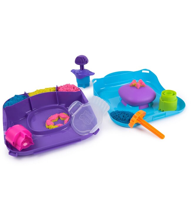 Kinetic Sand Kinetisch zand set - Squishmotion met Herbruikbare Opbergdoos