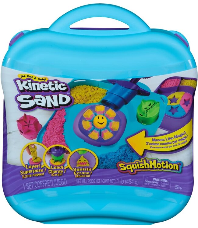 Kinetic Sand Kinetisch zand set - Squishmotion met Herbruikbare Opbergdoos