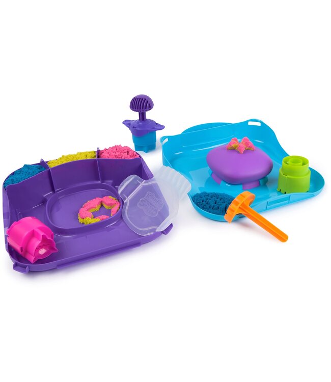 Kinetic Sand Kinetisch zand set - Squishmotion met Herbruikbare Opbergdoos