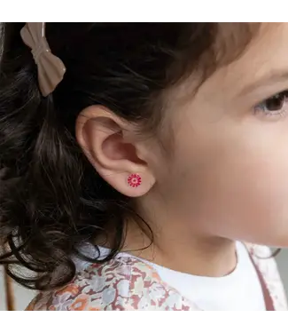 Plak oorbellen - Stickertjes Floral Flutter