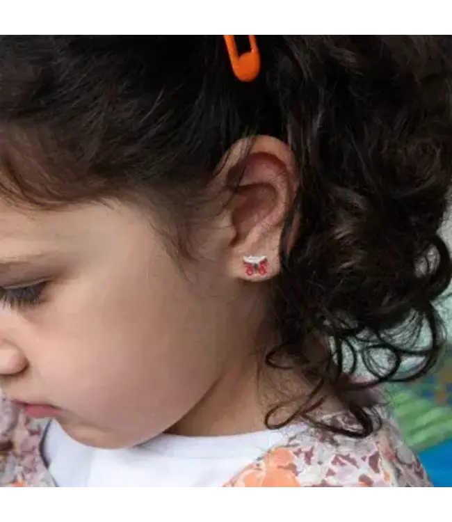 Plak oorbellen - Stickertjes Floral Flutter