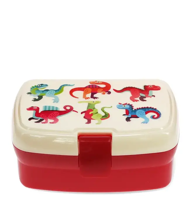 Lunchbox met uitneembaar blad met vakjes Baby Dino's