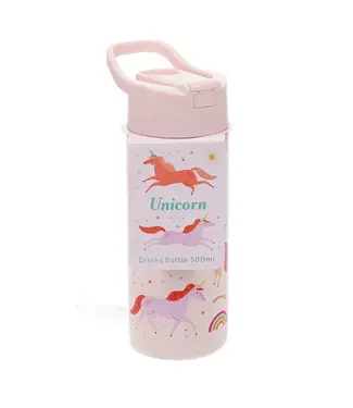 RVS Drinkfles met rietje - 500ml Unicorn