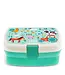 Lunchbox met uitneembaar blad met vakjes Farmyard