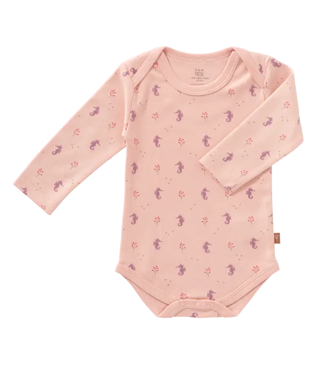 Fresk Romper lange mouw GOTS katoen - Seahorse