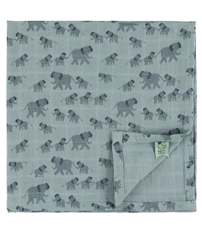 Trixie Hydrofieldoeken GOTS 3 pack 55x55 cm - Enchanting Elephant