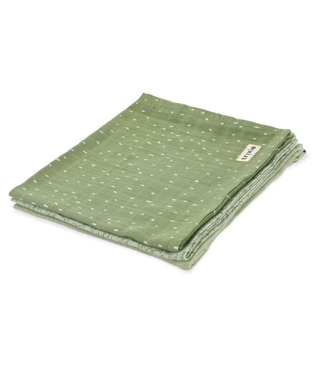 Trixie Hydrofieldoeken GOTS 3 pack 55x55 cm - Daring Dino