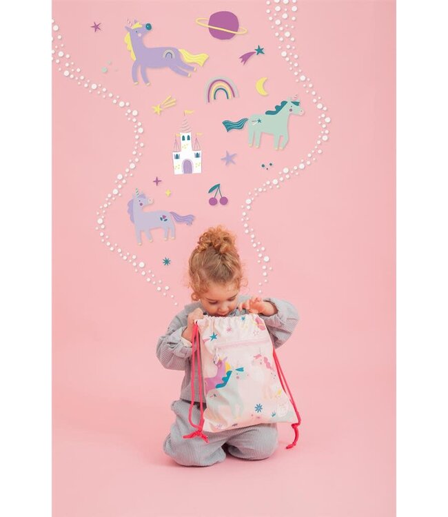 Miniland Gymtas / Zwemtas Waterproof Eenhoorn Fantasy