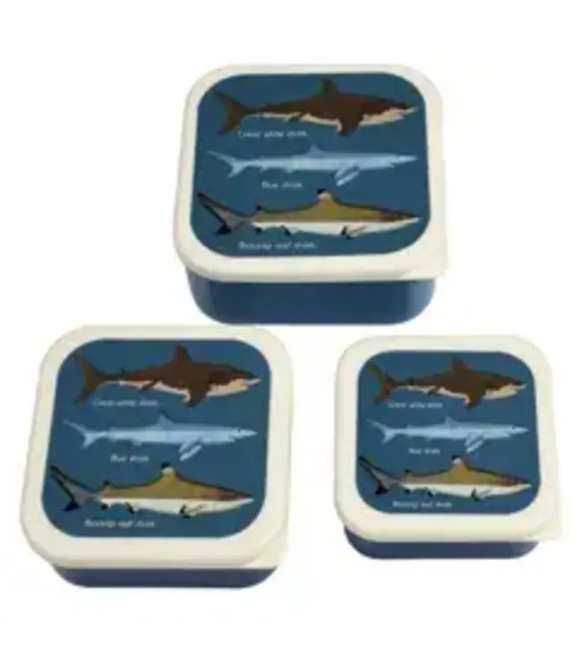 Snack boxes  (set van 3) Sharks