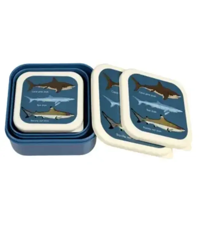 Snack boxes  (set van 3) Sharks