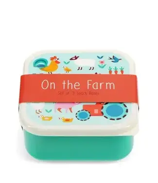 Snack boxes  (set van 3) Farmyard